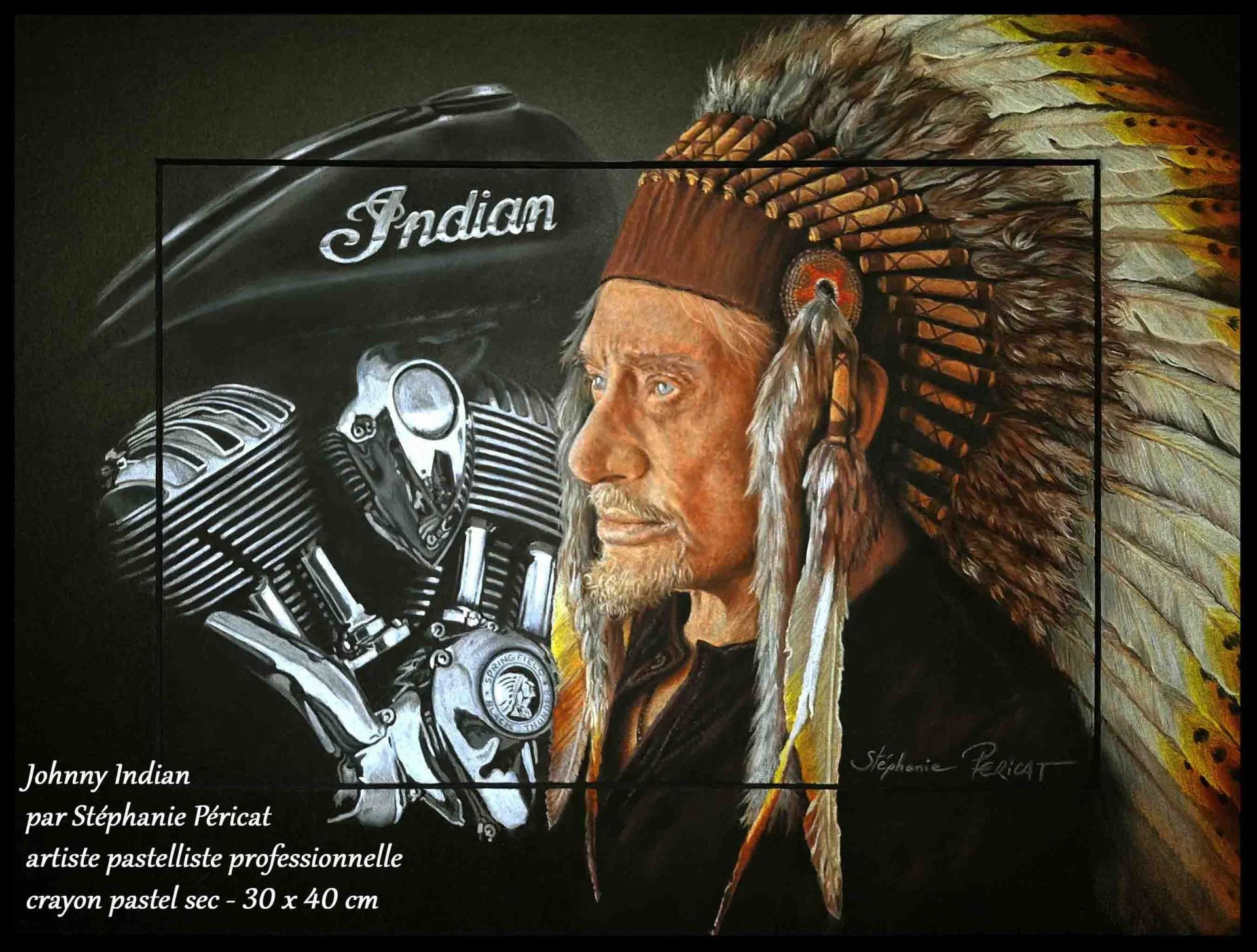 Johnny Indian  -  30 x 40 cm