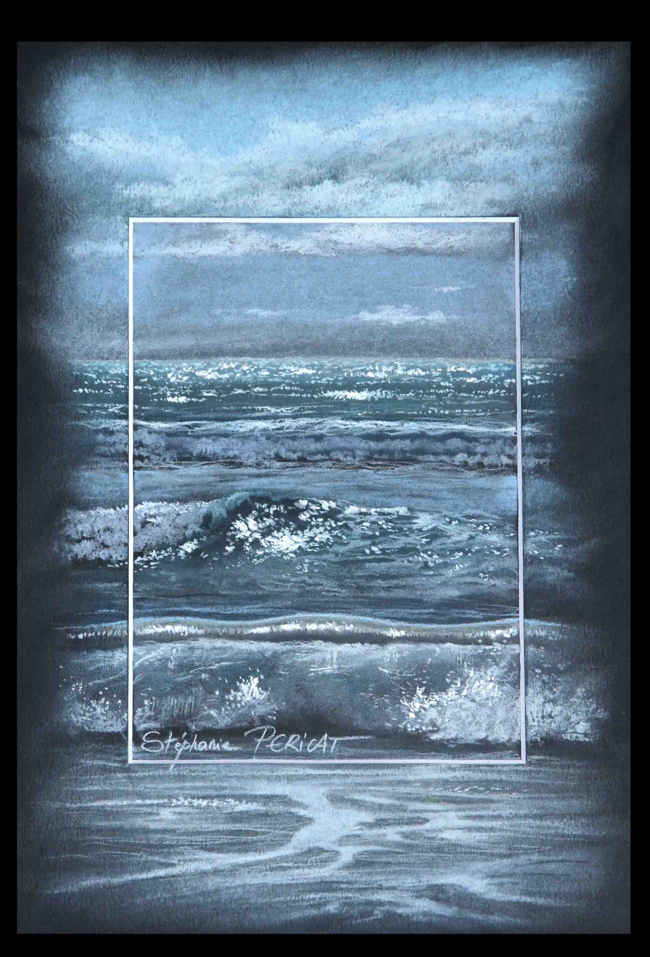 vague d'argent (silver wave) -  24x30cm