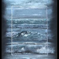 vague d'argent (silver wave) -  24x30cm